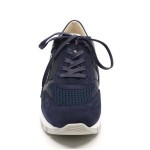 DL Sport Sneaker blauw nubuck/leder 5240